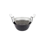 Friggitrice con cestello in ferro smaltato Cm 26
