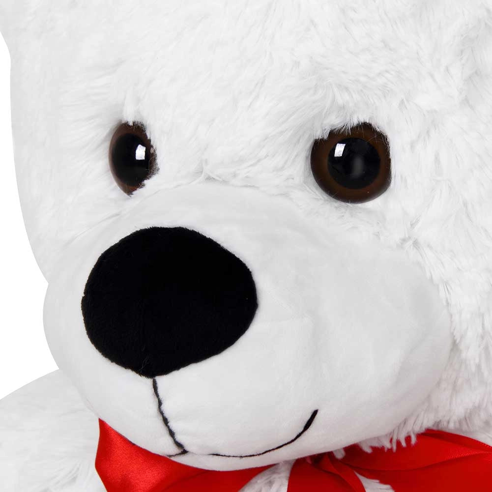 Peluche Orso Gigante XXL 140cm Orsacchiotto Morbido Bianco per Bambini