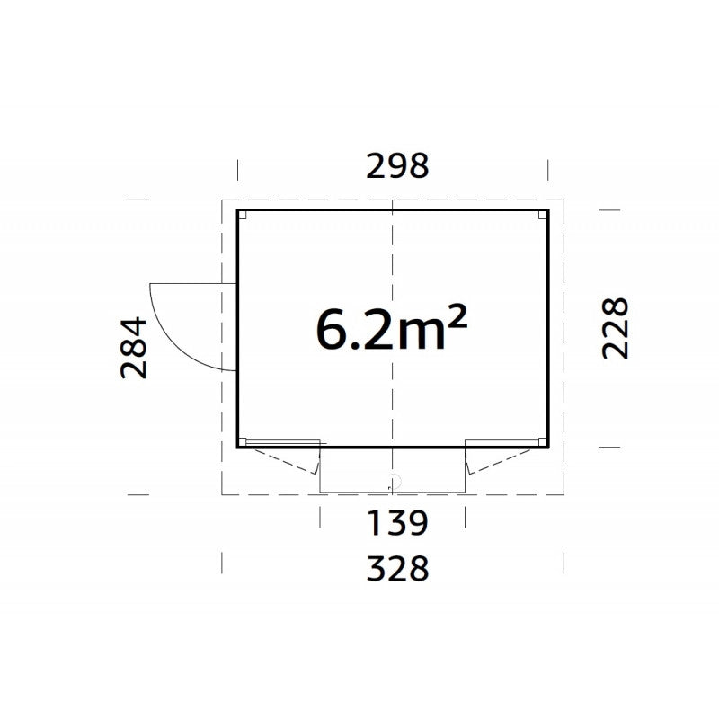 Chiosco in legno pieghevole 298x228 cm abete 16 mm con sportelli vendita apribili e pavimento incluso, gazebo bar esterno - Esterni da Vivere