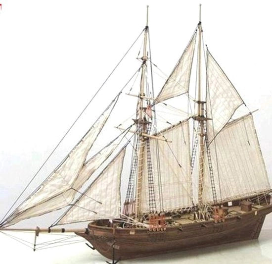 Set di costruzione in legno della barca a vela - Modello di nave - Decorazione - Giocattolo - Unisex - Facile da montare - Modello di nave