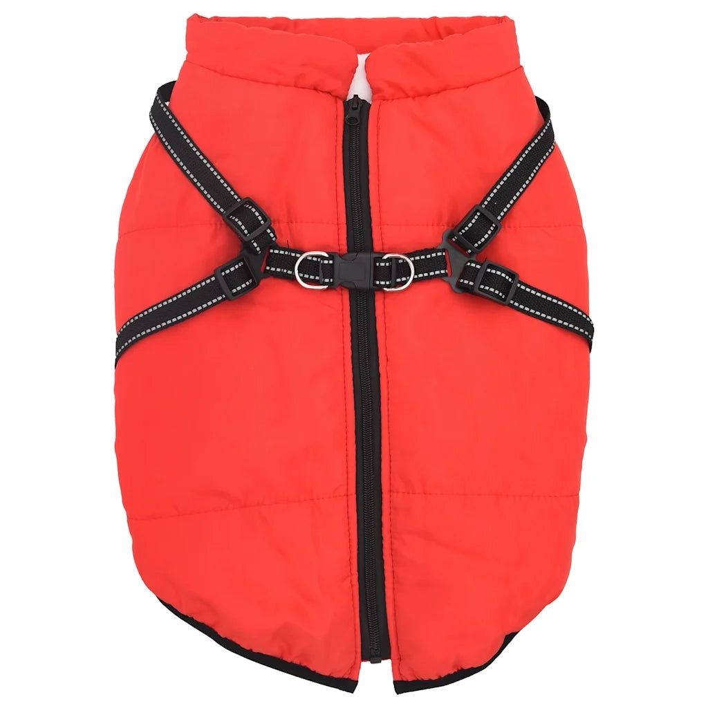 Cappotto Cani Imbracatura Impermeabile Riflettente Rosso L44 CFW7988943