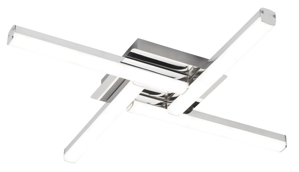 Rabalux Antonia plafoniera LED 24W cromata IP44 61cm