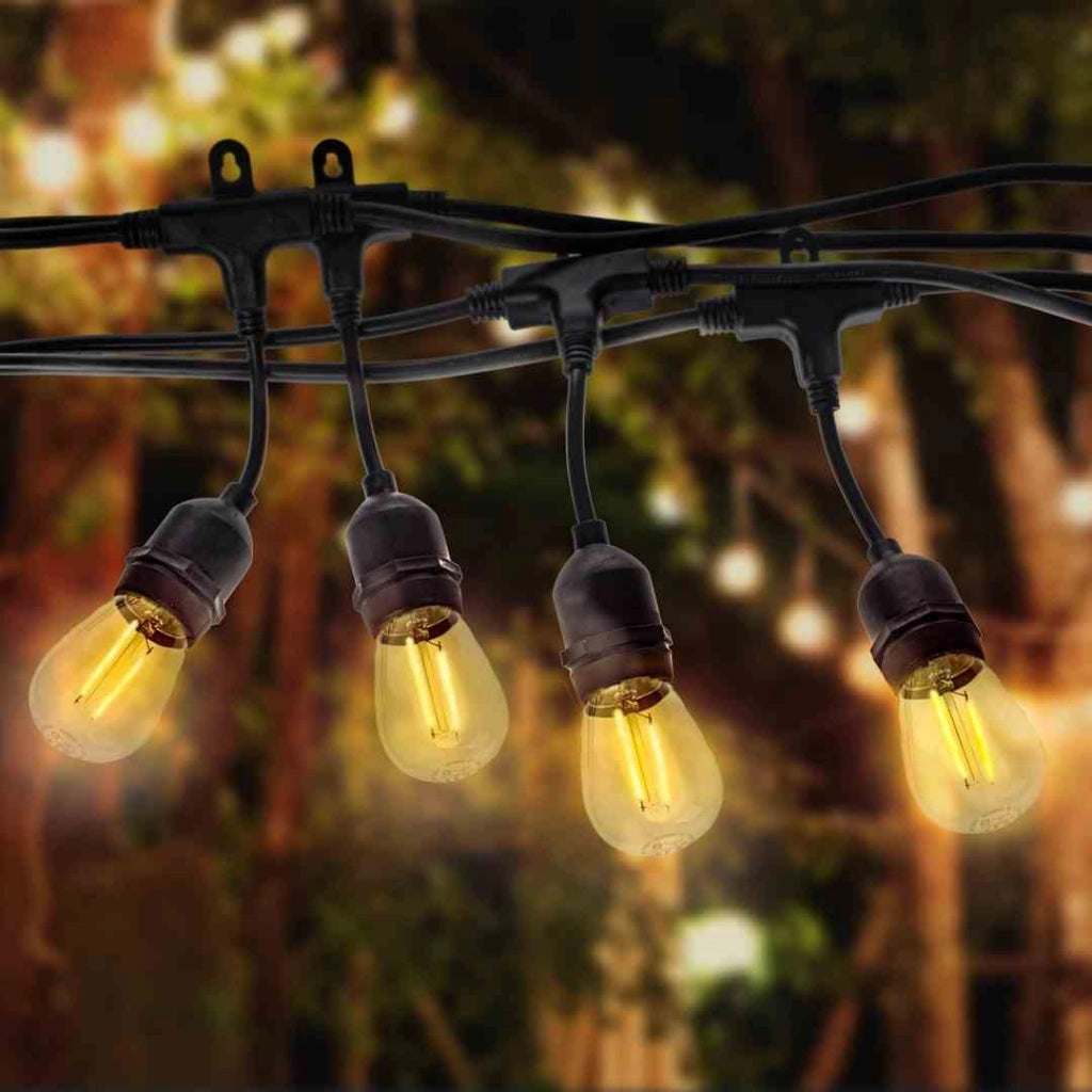 Girlanda luminosa da esterno Eko-Light 15m 15xE27 IP44 nera
