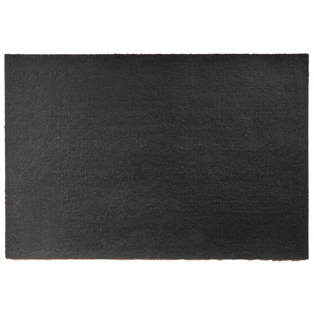 Zerbino in fibra di cocco beige e nero con fondo antiscivolo, 60 x 90 cm. Zerbino decorativo antiscivolo con motivo a quadri