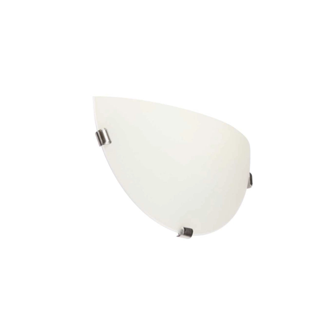 Plafoniera Candellux Sara 30 cm vetro bianco E27 cromo