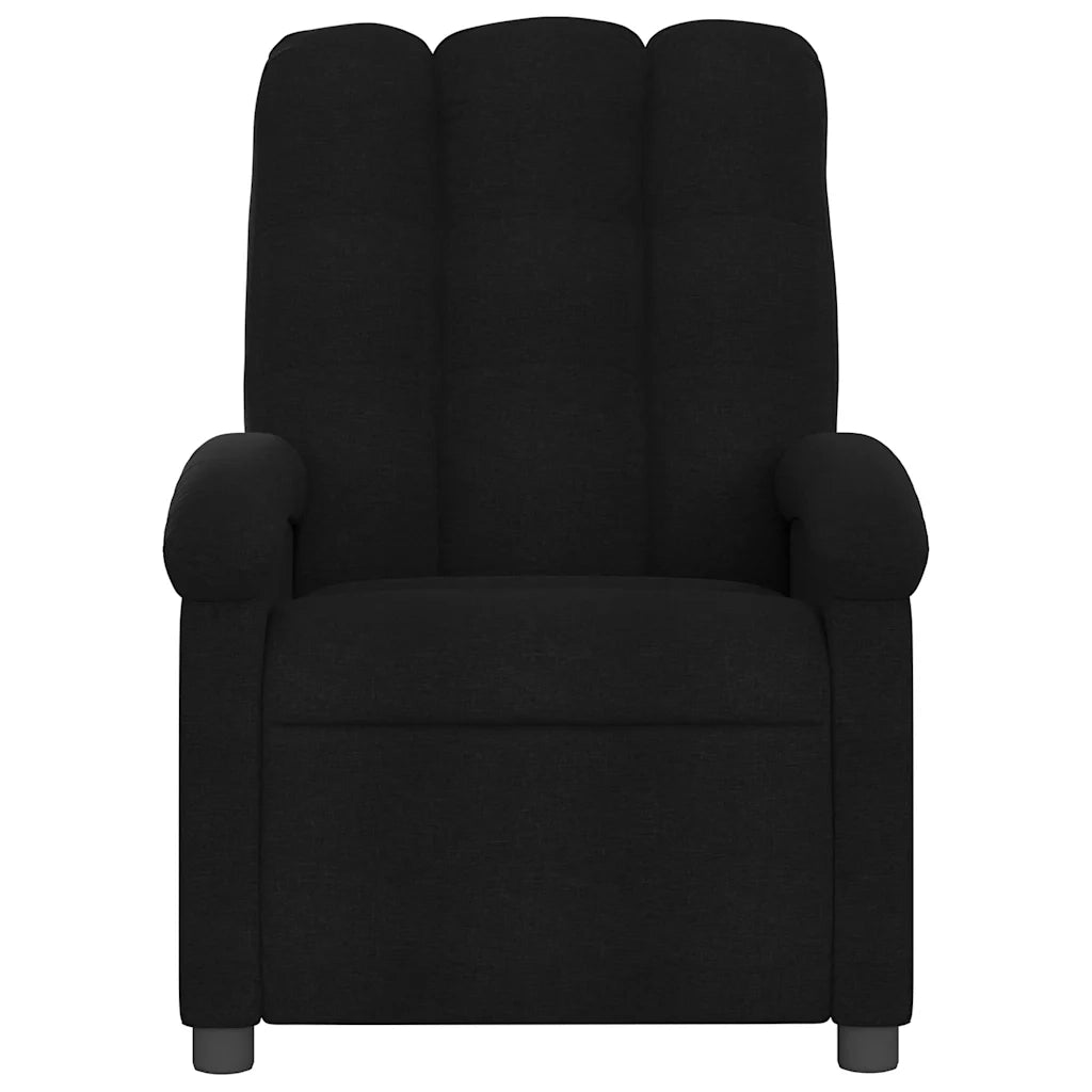 Poltrona reclinabile in tessuto nero 3205382