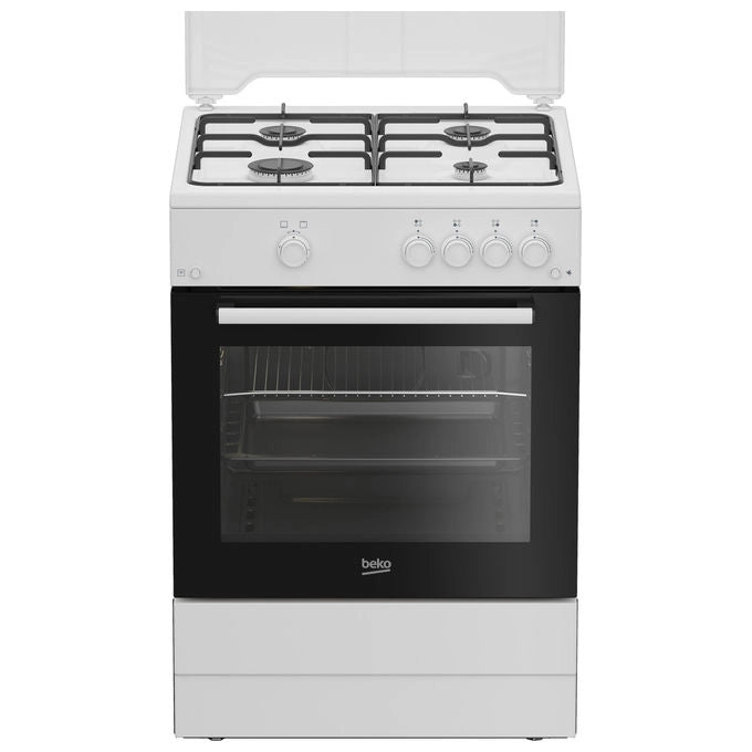 Beko FBG62010DW Cucina 60x60 cm 4 Fuochi Gas Forno Gas Grill Bianco Classe A