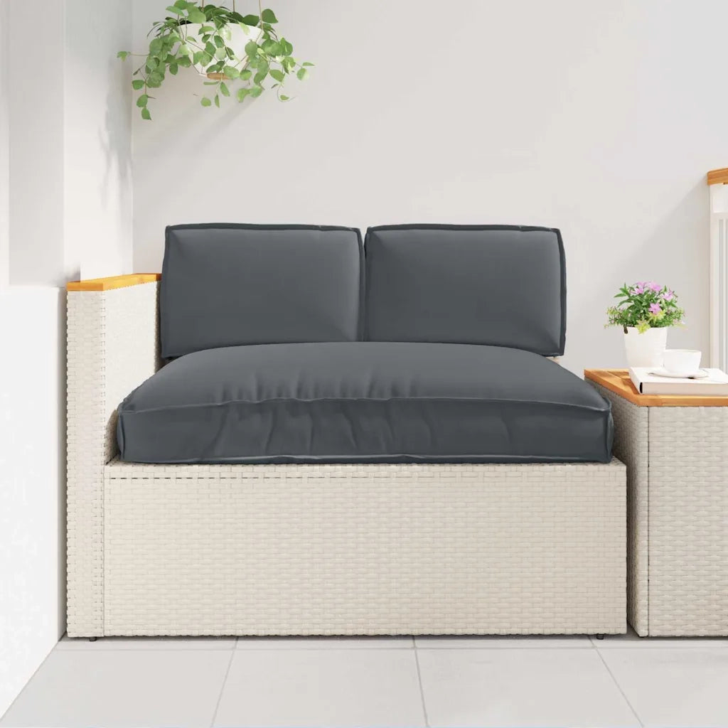 Set di Cuscini 3 pcs Antracite Tessuto Oxford 3402129