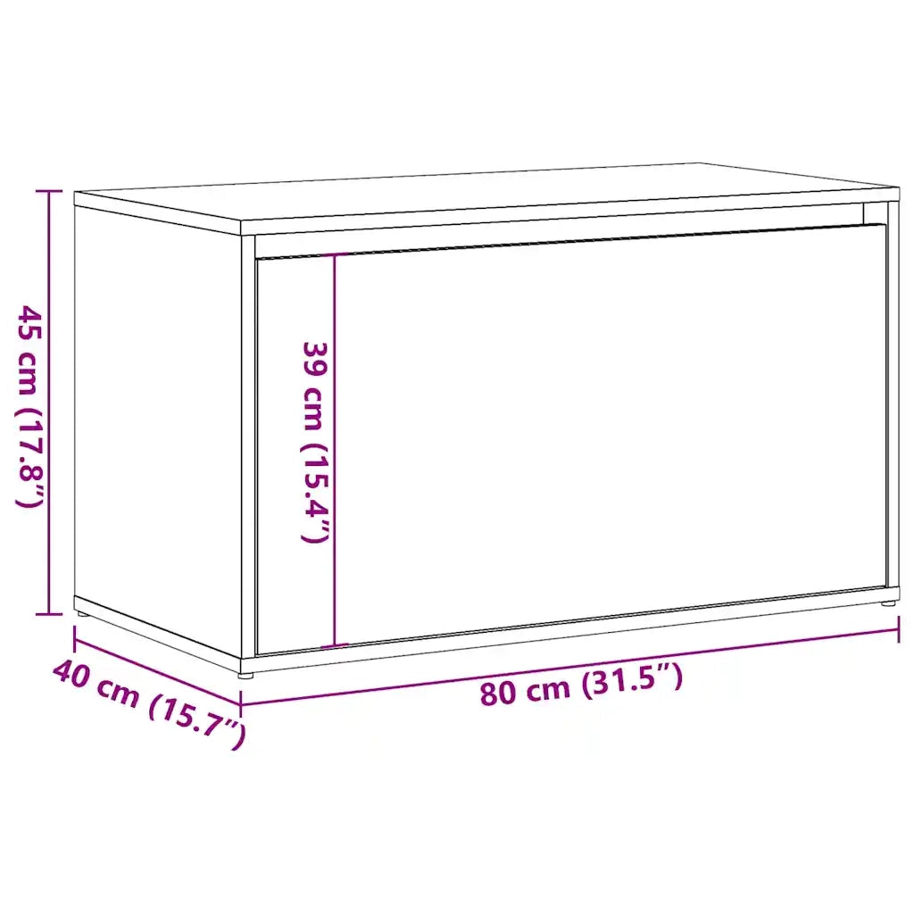 Panca Ingresso 80x40x45 cm Legno Vecchio Legno Multistrato 856752
