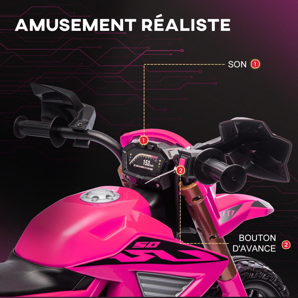 Moto per Bambini Elettrica ¨C Minimal ¨C Rosa