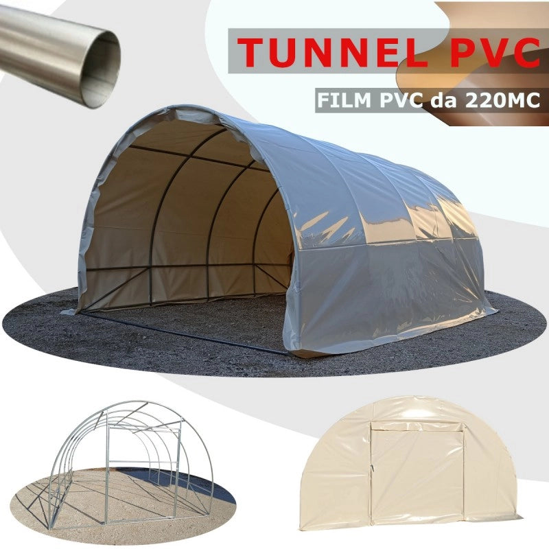 Serra Easy BOX 3,5x5m con copertura PVC 220MC