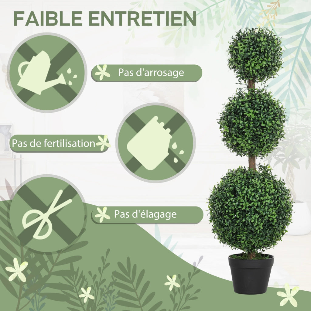 Albero Topiario Artificiale con Vaso ¨C Minimal ¨C Verde 101 cm
