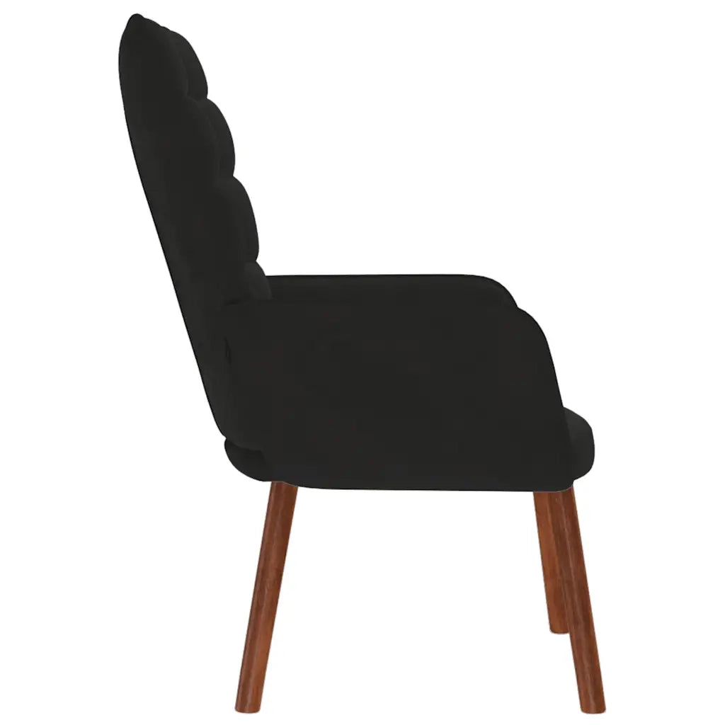 Poltrona Relax Nera in Velluto 4016816