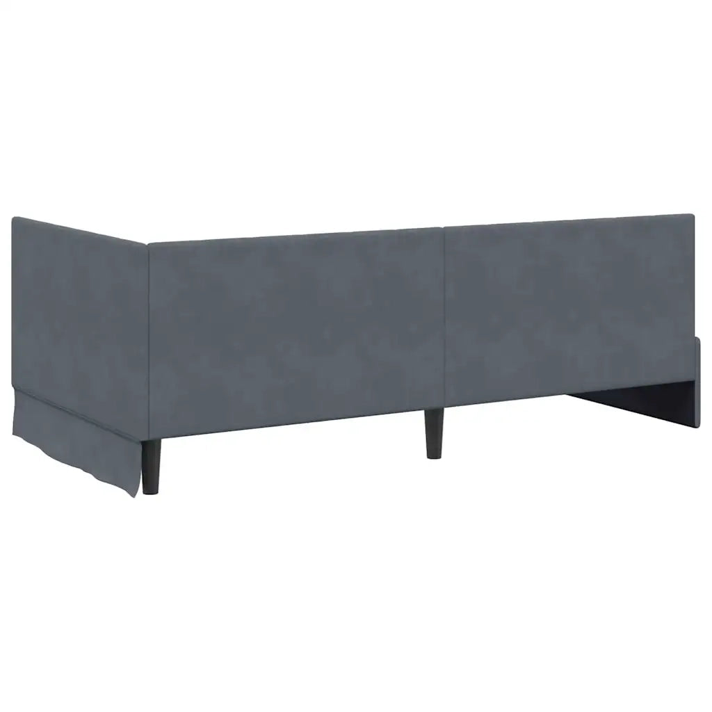 Struttura Letto Angolare con Materasso 2 pcs Grigio Velluto 3393849