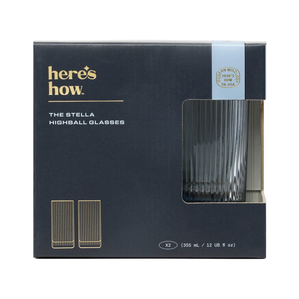 Here's How Bicchiere Highball Stella - Set da 2 Blu