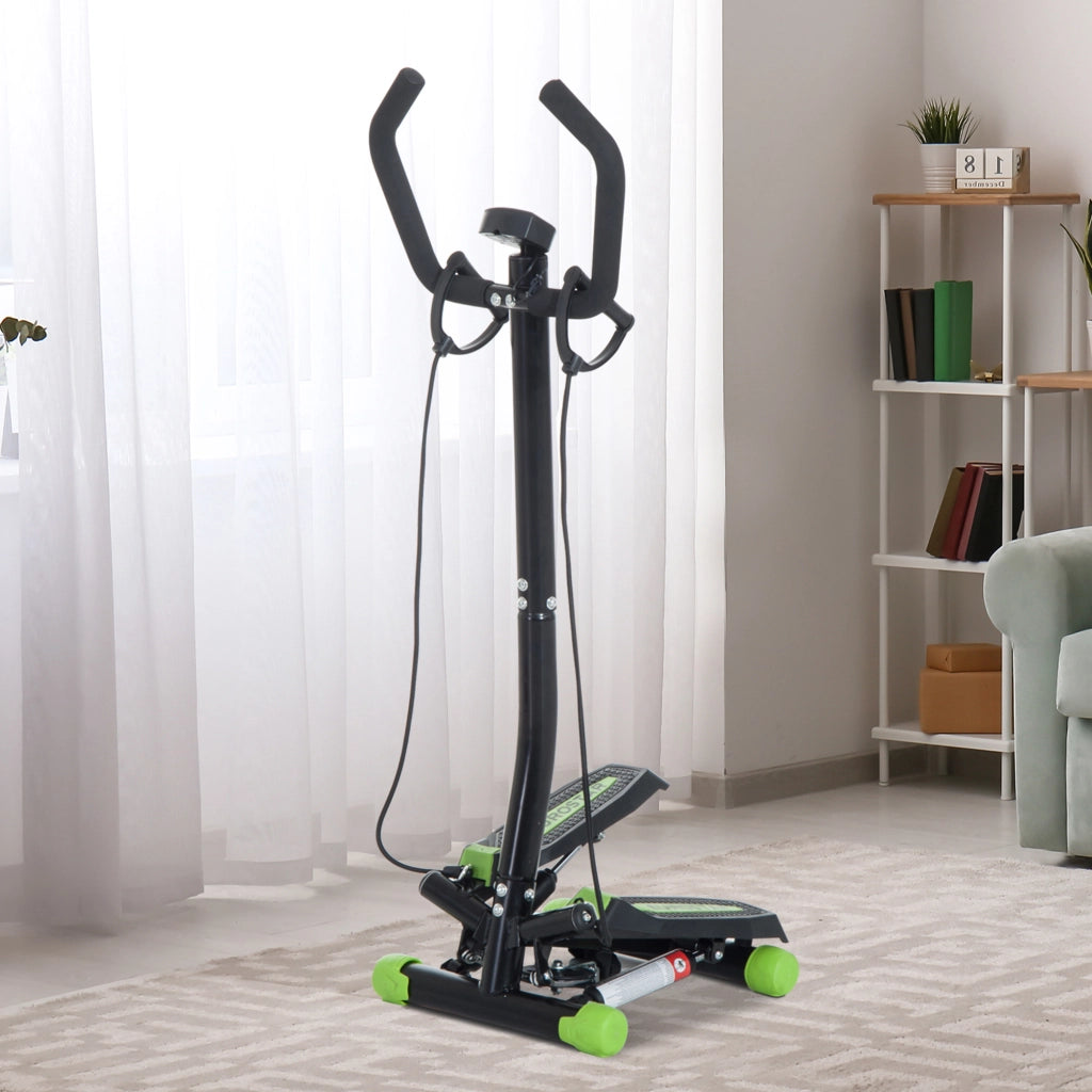 Stepper per Fitness con Manubrio ¨C Minimal ¨C Verde e Nero