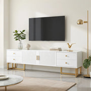 TV-Schrank bianco in MDF lunghezza 175 cm