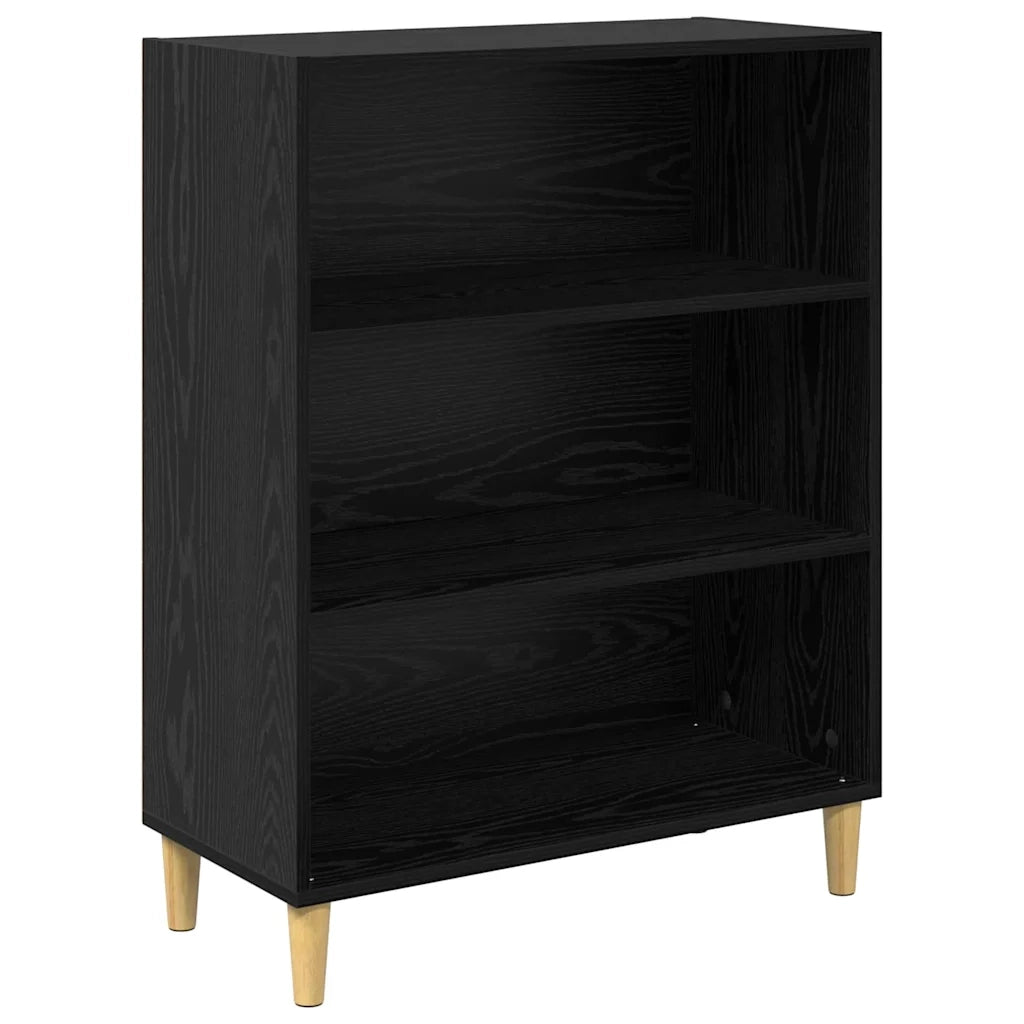 Credenza-Buffet-Armadio da cucina Rovere Nero 69,5 x 32,5 x 180 cm Legno multistrato 878169