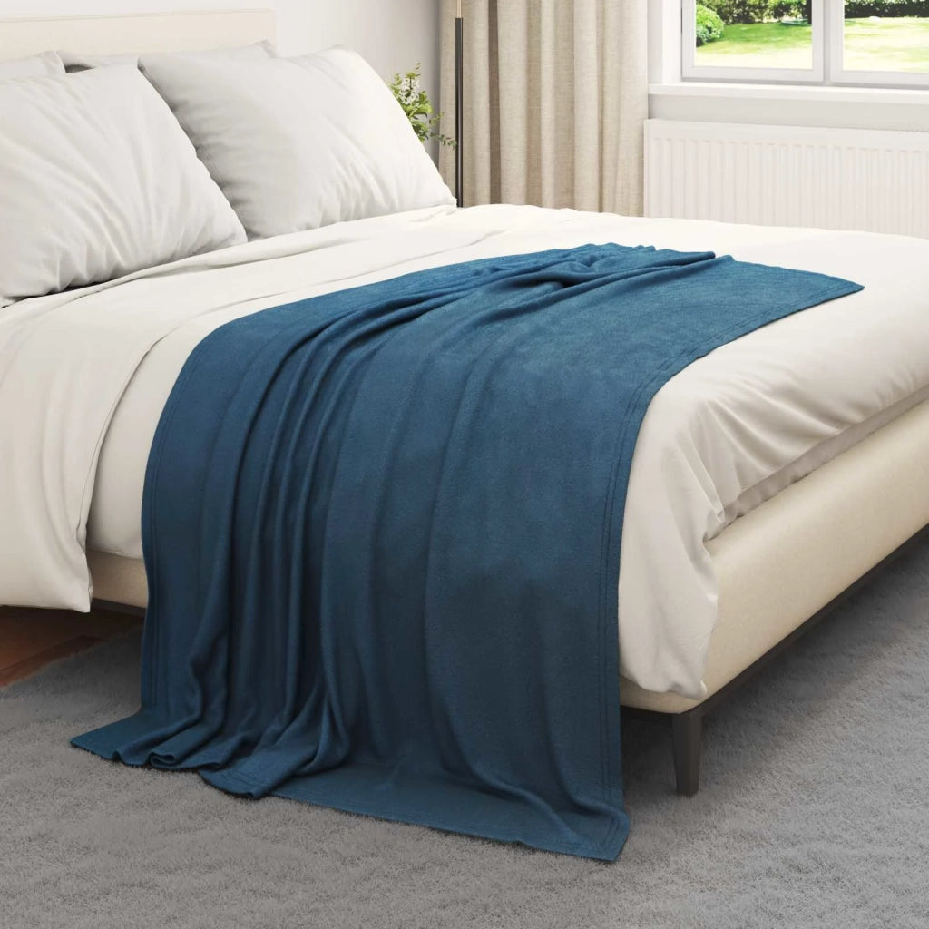 Coperte da Pile 24 pcs Blu navy 170 x 130 cm Panno 42017101