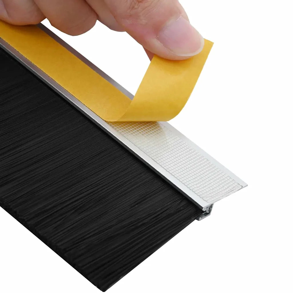 Spazzole per porte autoadesive 12 pz Argento 100 cm CFW2991086