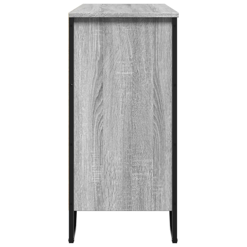Credenza Grigio Sonoma 91x35,5x74,5 cm in Legno Multistrato 848552