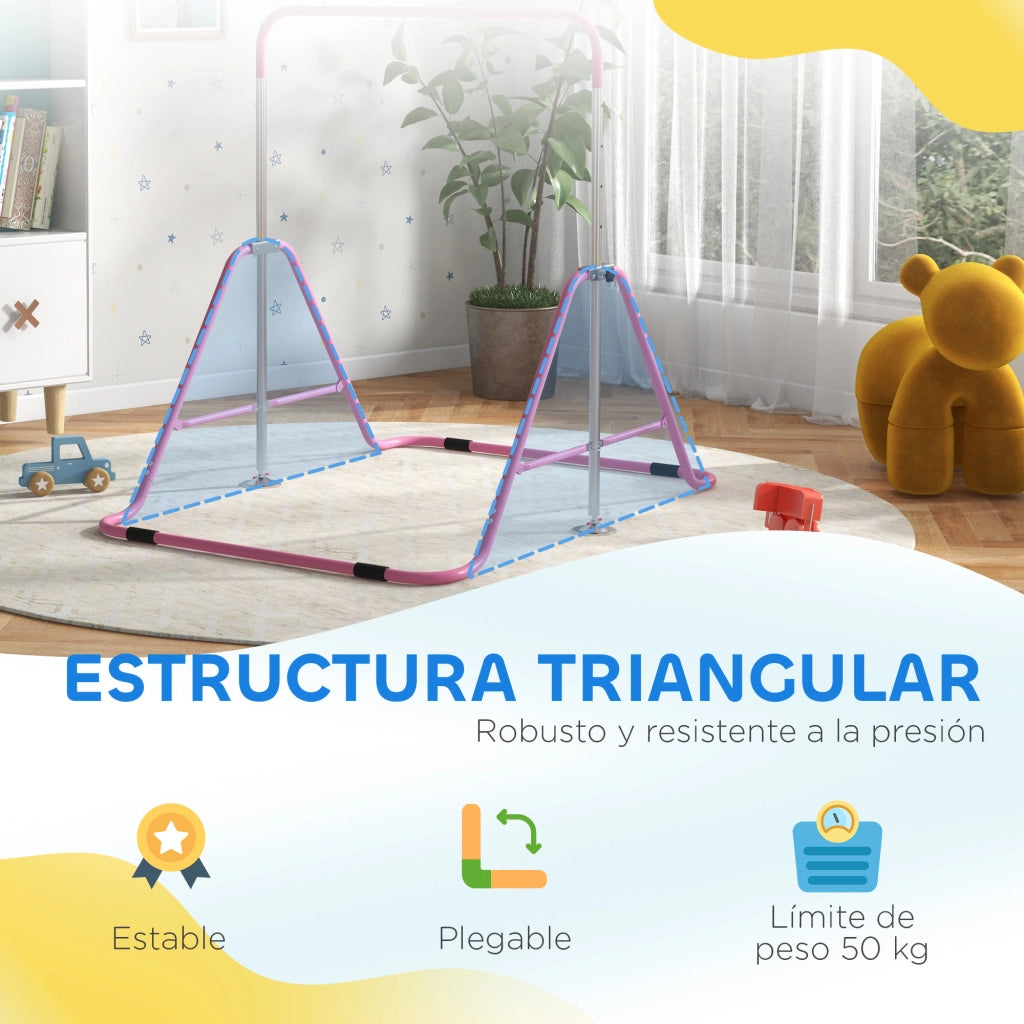 Sbarra Parallele Pieghevole ¨C Minimal ¨C Altezza Regolabile Rosa