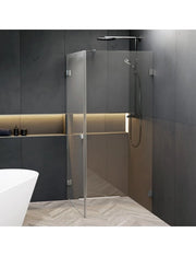 SCANDIC NXT 201 RIHO 100x90 x200cm box doccia angolo destro con cerniera cromata