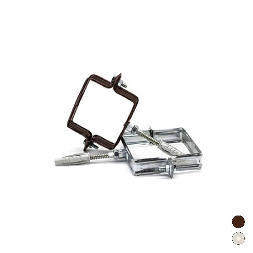 COLLARE PLUVIALE QUADRO- Diam. 80x80 mm  v. testa moro- DH- pezzi 1