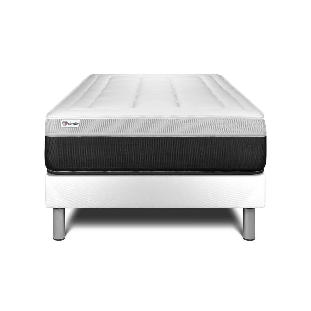 Letto con materasso FORM 120 x 200 cm Rete kit Bianco