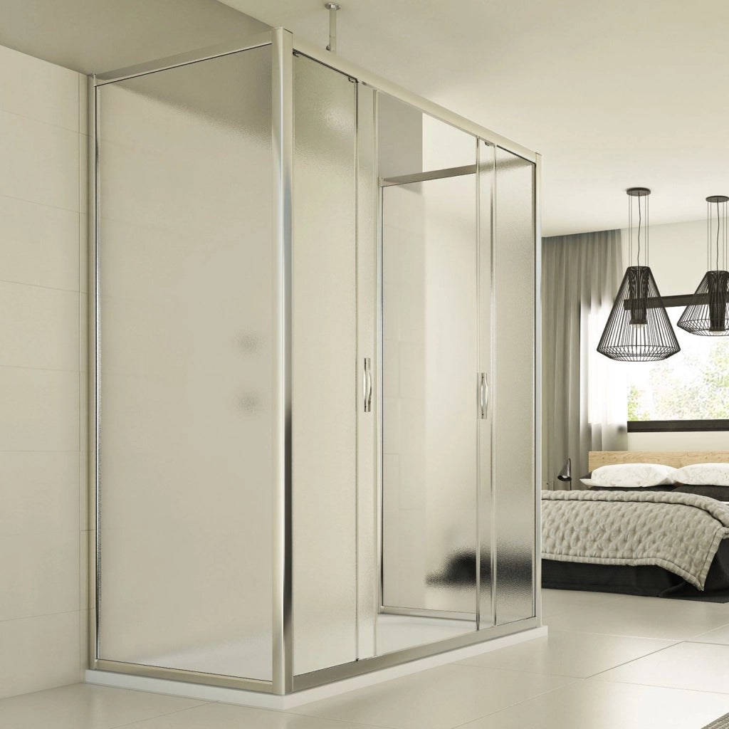 Box Doccia 3 lati 70x150x70 CM H198 stampato C mod. Young Trio 2 Ante