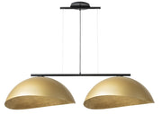 Lampada a sospensione Solar nero/oro 2xE27 Sigma 68cm
