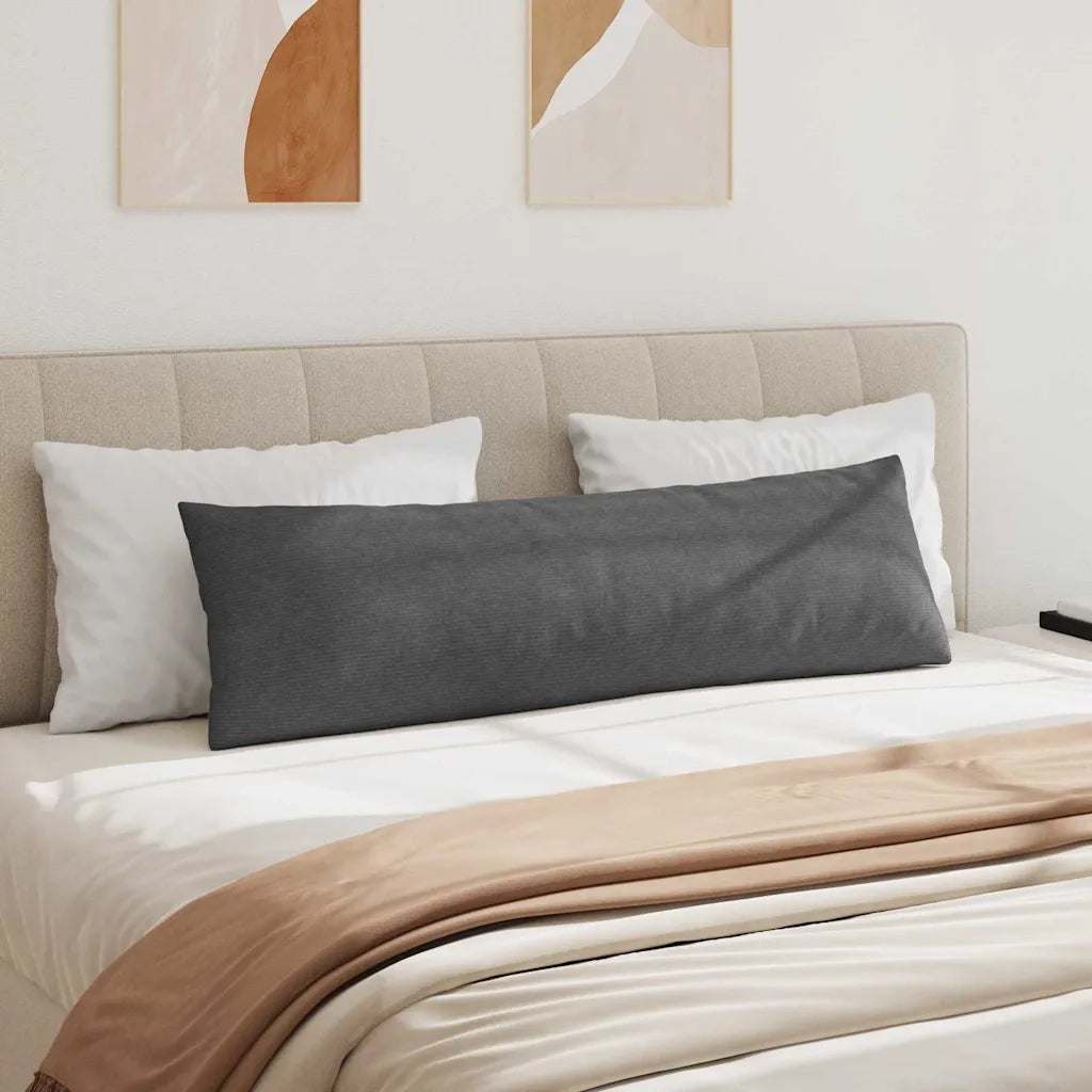 Cuscini da Divano 2 pz | Cuscini per sedie Grigio scuro 145 x 40 cm