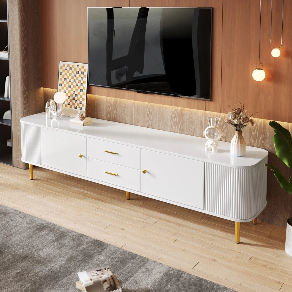 TV-Schrank bianco in MDF lunghezza 170 cm