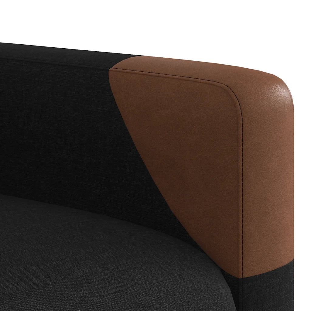 Poltrona Massaggiante Reclinabile Nera in Tessuto 4104819