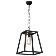 Lampada a sospensione loft nera Frame Luminex E27 metallo
