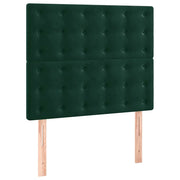 Testiera | Testata Verde Scuro 90x5x118/128 cm Velluto