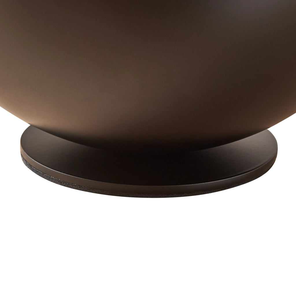 Lampada da Tavolo Lukkodso in Metallo Lampada Semisferica da Comodino Ø20 x 20 cm - Nero lux.pro
