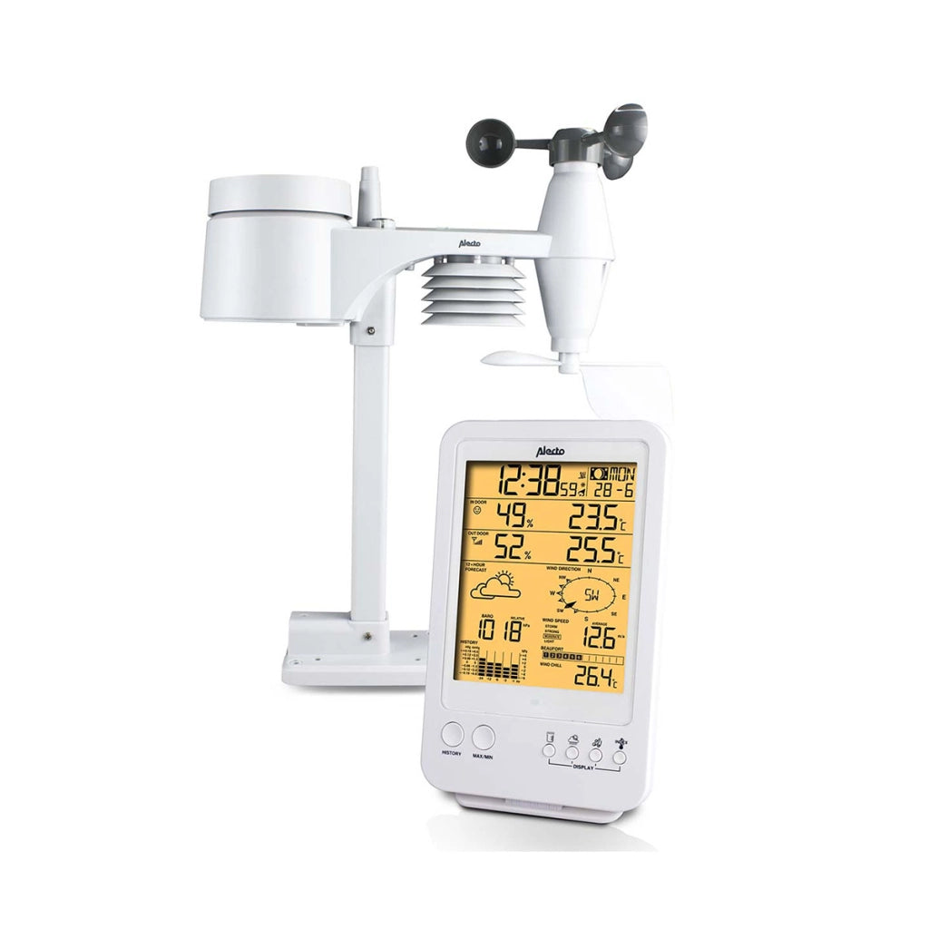 Stazione meteorologica professionale con sensore wireless Modello WS-4800 Bianco Alecto