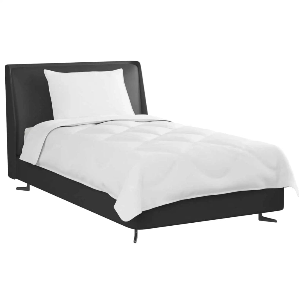 Duvet per Tutte le Stagioni con cuscino 2 pcs Bianco Microfibra 3376569