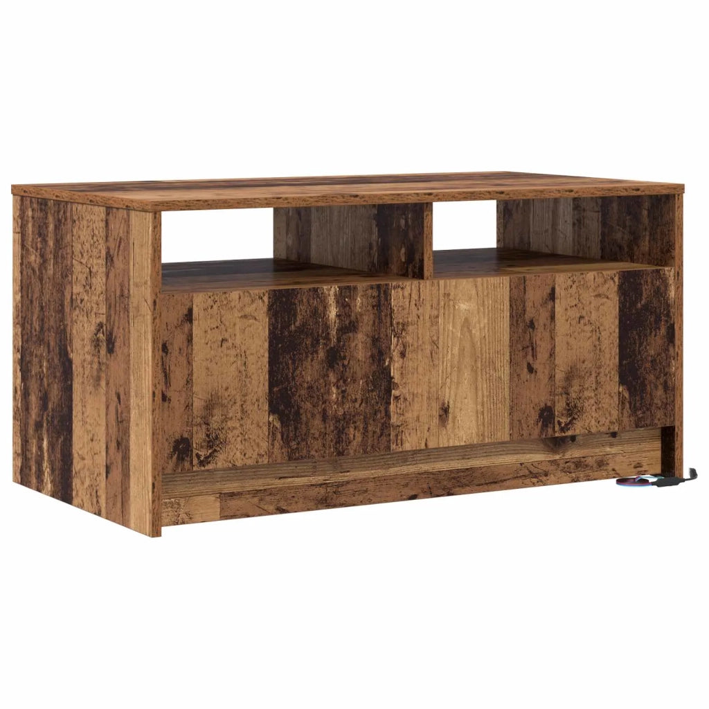 Tavolino da salotto | Tavolino da caff¨¨ | Tavolino da Soggiorno con cassetto Legno vecchio 90 x 50 x 45 cm