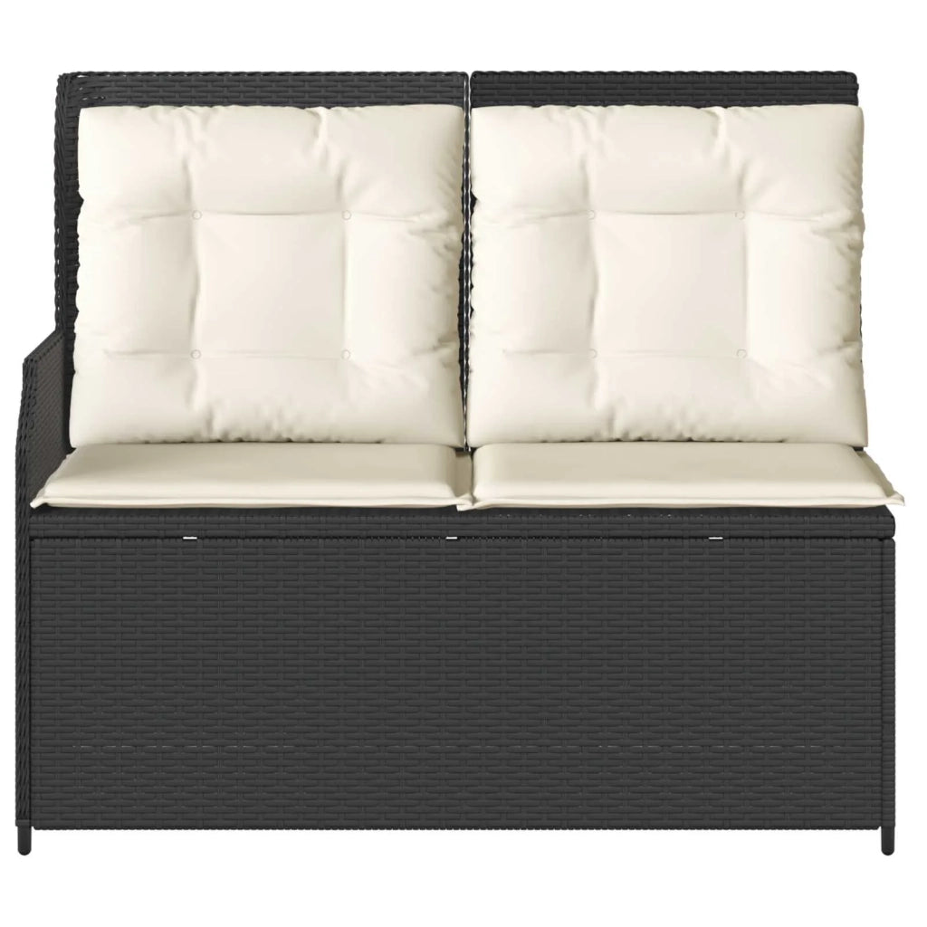 Panchina da Giardino | Panca da Giardino Nero polyrattan