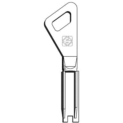 CHIAVE PIATTA FICHET FT500 SILCA  OTTONE NICHELATO