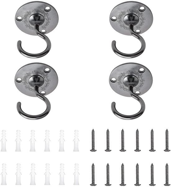 Supporto per soffitto in metallo da parete, modello 66x55mm
