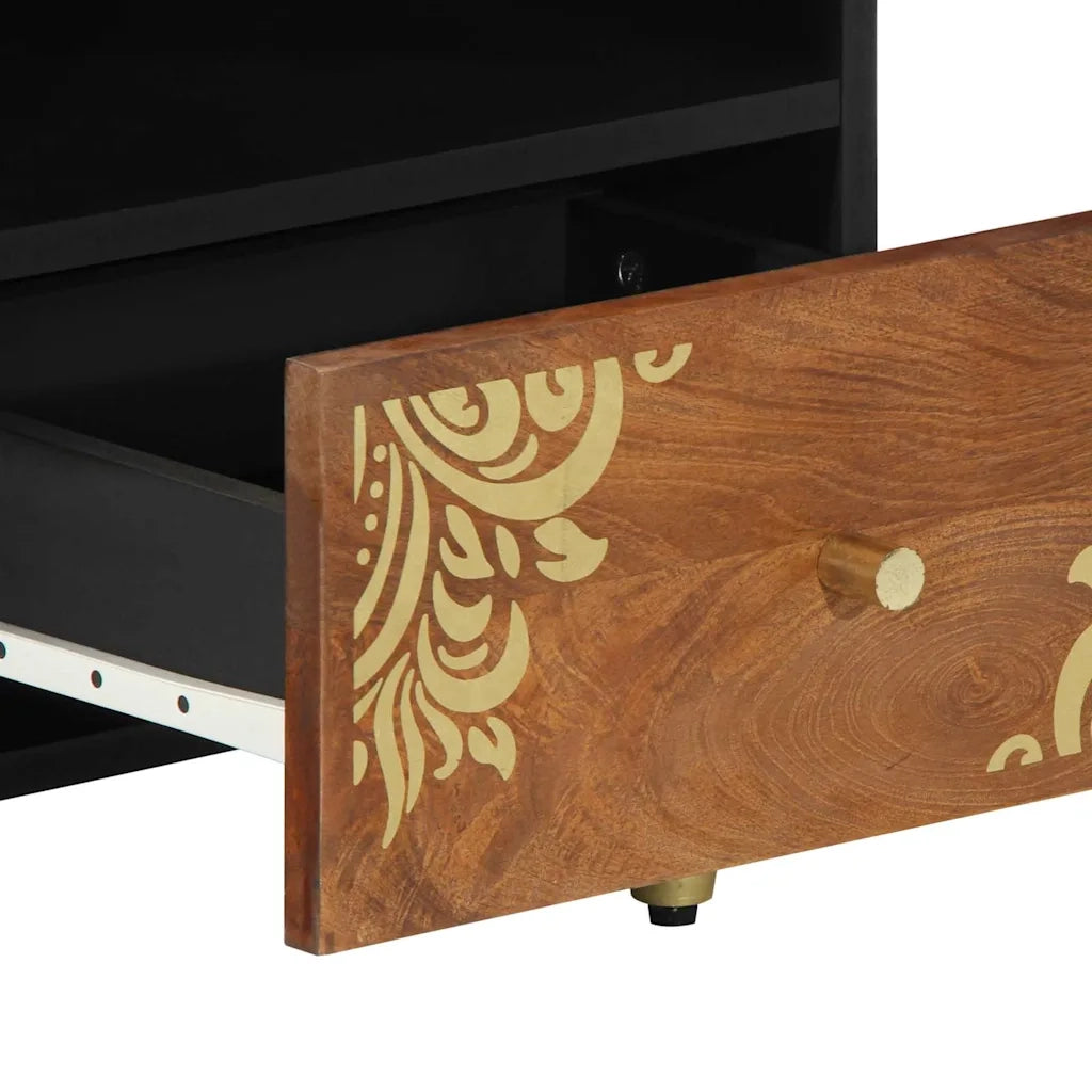Tavolino da salotto | Tavolino da caff¨¨ | Tavolino da Soggiorno con cassetto Marrone miele 80 x 54 x 40 cm