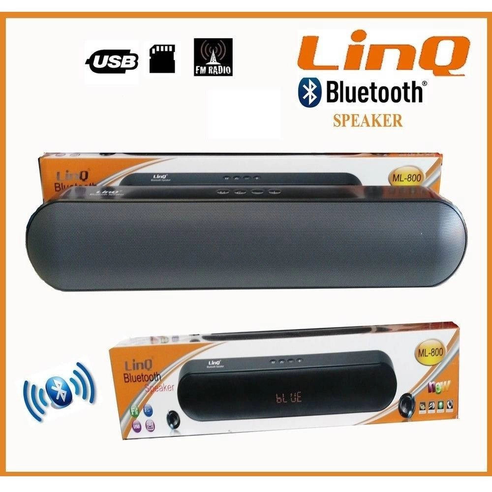 Trade Shop - Casse Speaker Bluetooth Wireless 3d Radio Lettore Microsd Usb Linq Ml-800 -