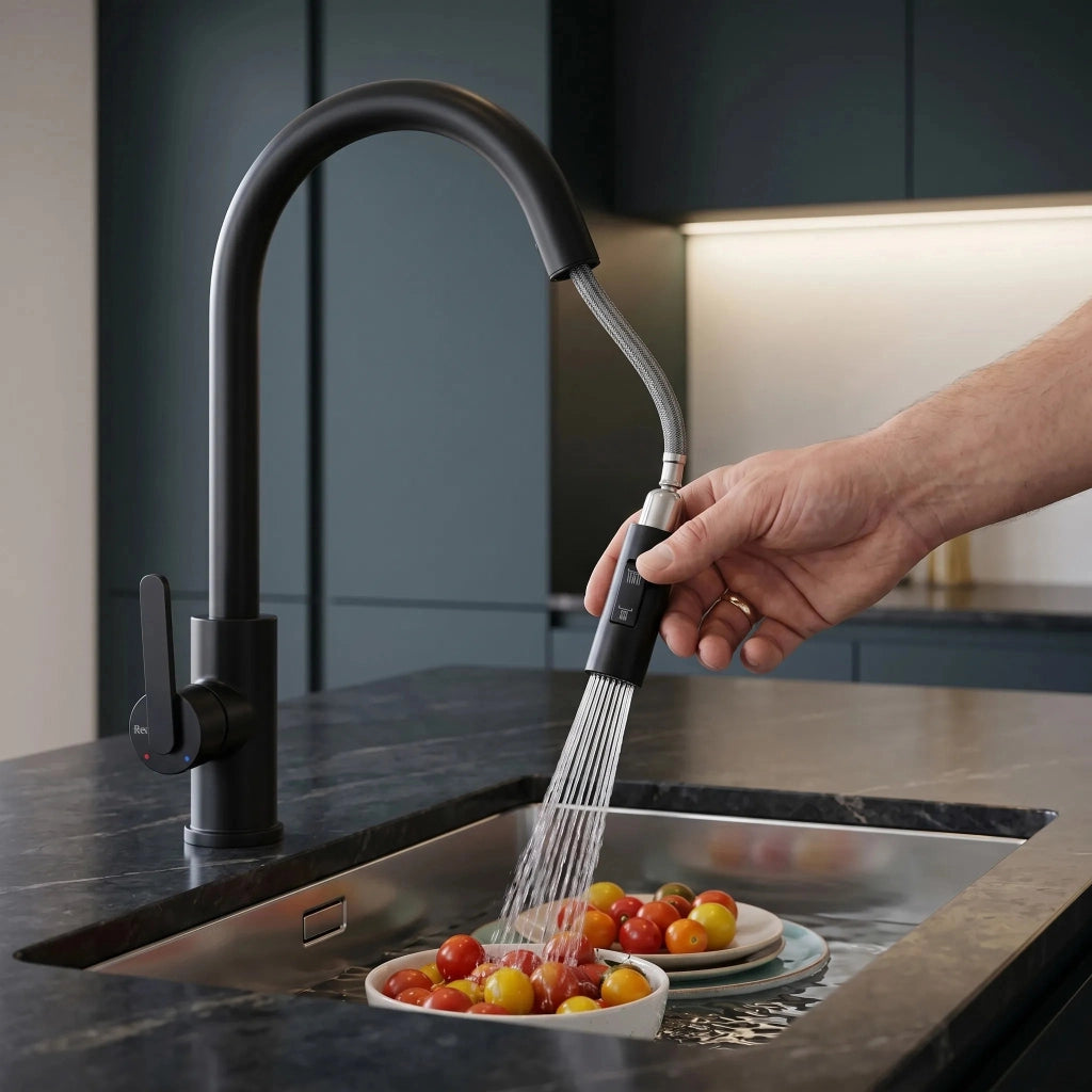 Rubinetto Da Cucina Rea Ontario Black