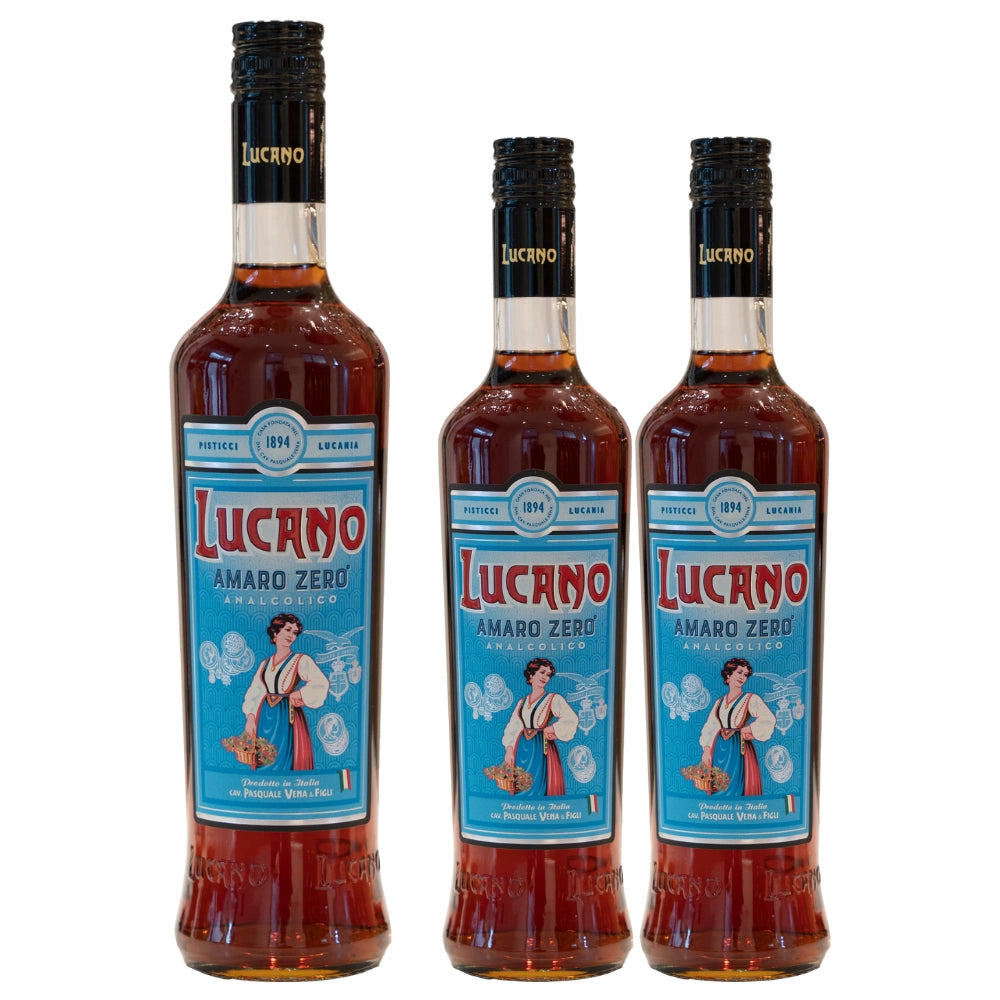 Amaro lucano zero analcolico 3 bottiglie da 70 cl