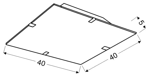 Plafoniera LED Candellux Ambiente 40x40 cromata 16W