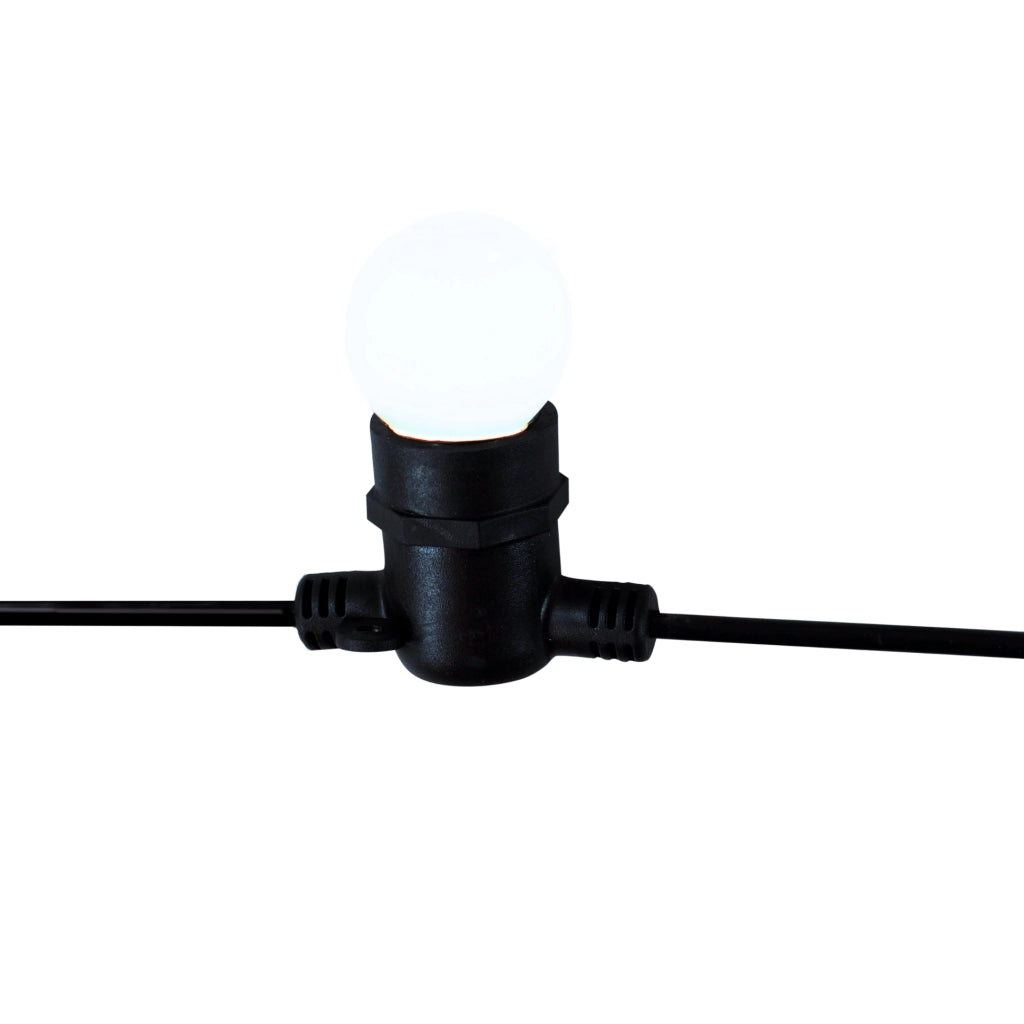 Girlanda esterna 6,2m 10xE27 36V 3000K opale Polux