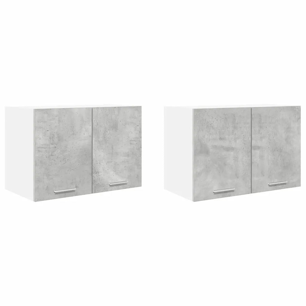 Armadio pensile 2 pcs Grigio Cemento e Bianco 60 x 31 x 40 cm 884169